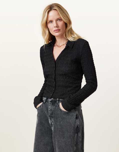 AllSaints - Connie - Overhemd in zwart - view 1