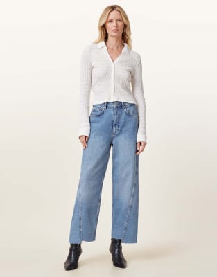 AllSaints - Connie - Shirt in Kreideweiß