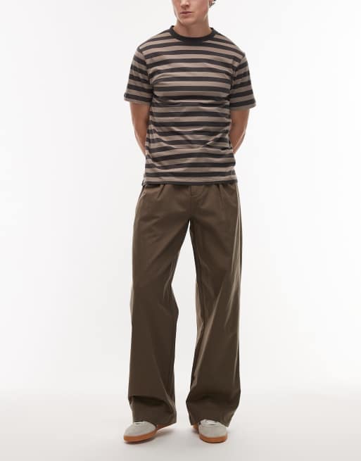 AllSaints - Conway - Pantaloni sartoriali marroni, 2 di 5