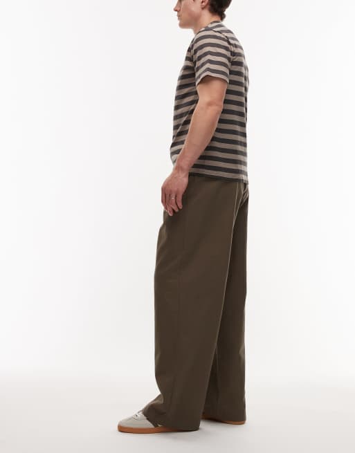 AllSaints - Conway - Pantaloni sartoriali marroni, 3 di 5