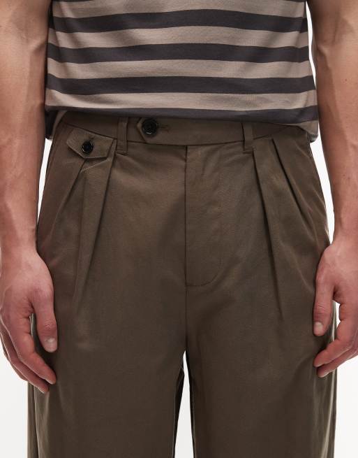 AllSaints - Conway - Pantaloni sartoriali marroni, 5 di 5