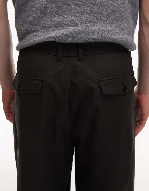AllSaints Conway tailored pants in black, 4 of 5