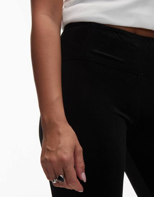 AllSaints – Cora – Aksamitne czarne legginsy , 5 z 5