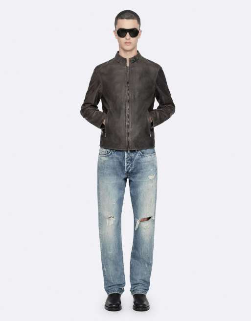 AllSaints Cora jack in grafietgrijs, 2 van 6