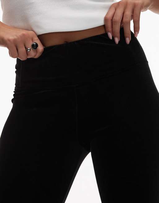 AllSaints - Cora - Leggings neri in velluto , 3 di 5