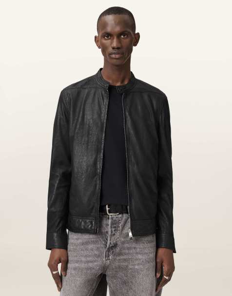 AllSaints - Cora - Veste en cuir - Noir - view 1