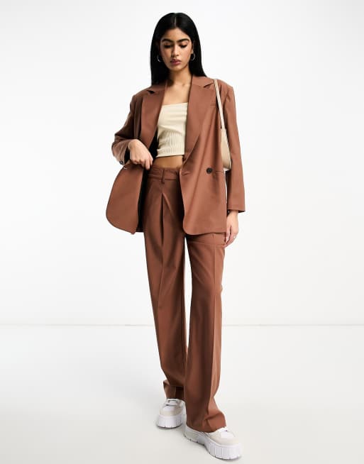 AllSaints Corin Miro co-ord suit blazer in rust - PINK, 4 of 4