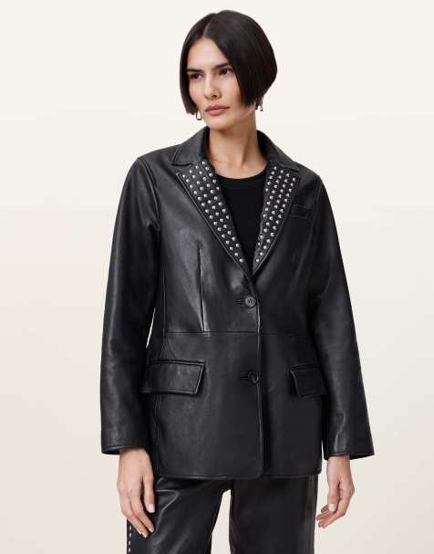 AllSaints - Corinna - Blazer clouté - Noir - view 1