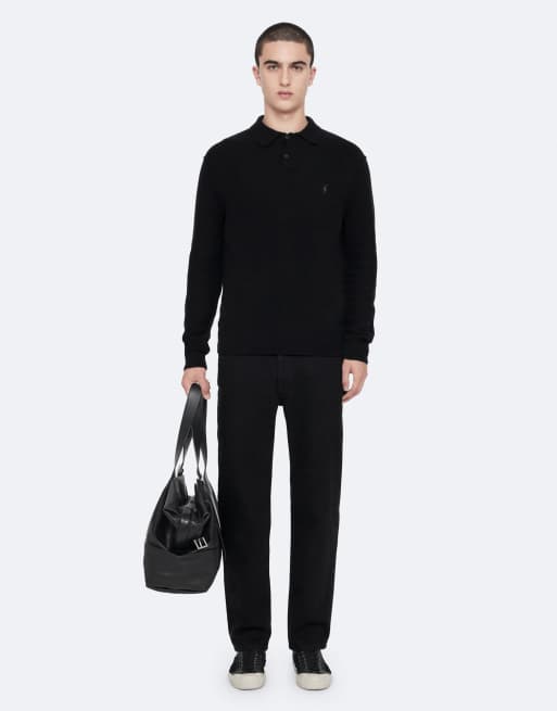 AllSaints corte recto estándar en negro, 5 de 7