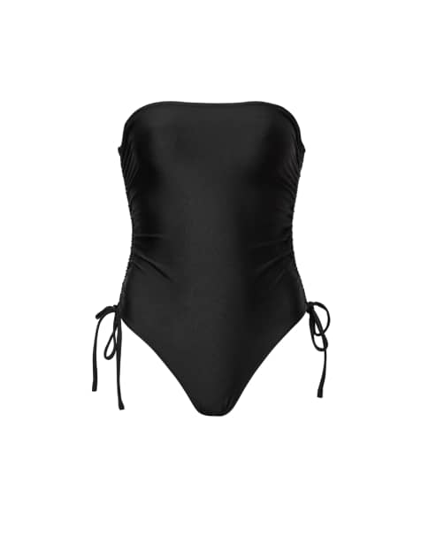 AllSaints - Court - Maillot 1 pièce - Noir brillant - view 1