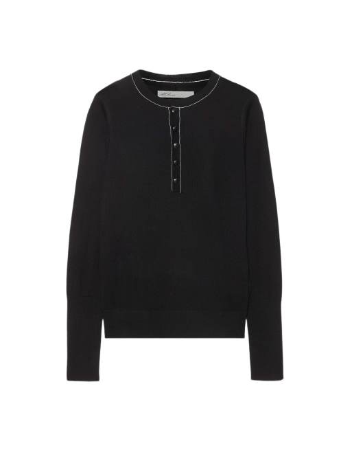 AllSaints Coyte henley met stiksel in zwart, 7 van 7