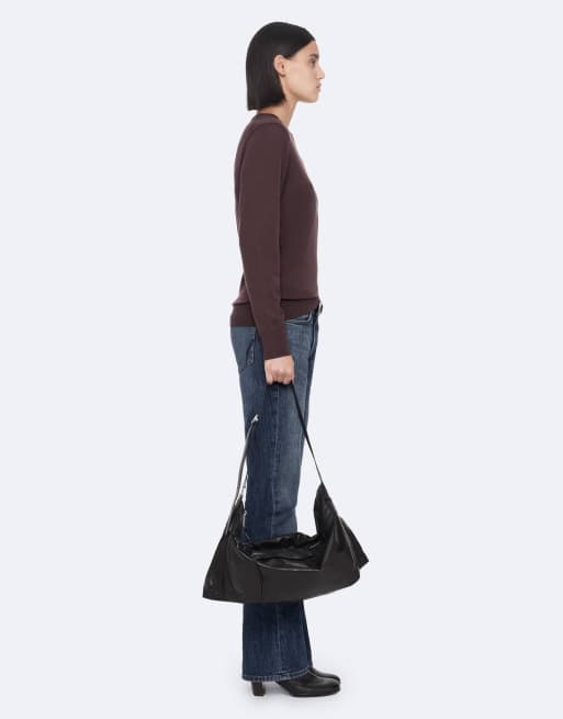 AllSaints Coyte Rundhalsausschnitt in Vino Purple, 6 von 6