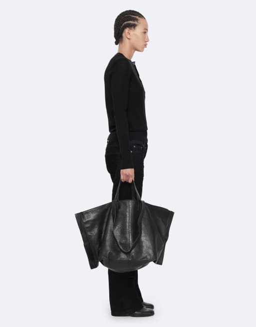 AllSaints Coyte Stitch-Henley in Schwarz, 3 von 7