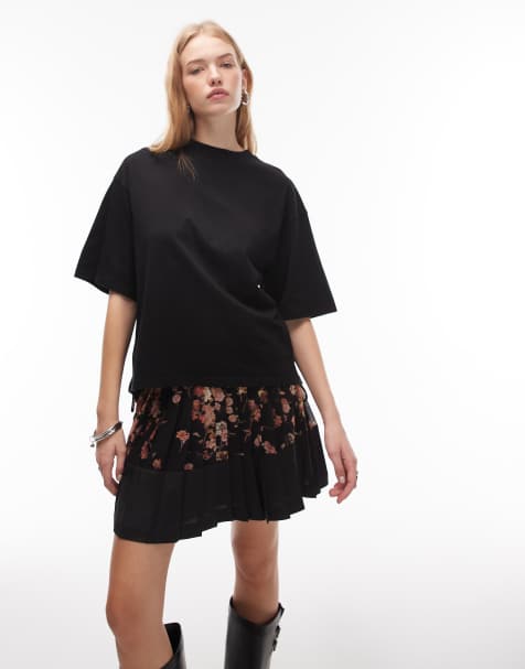 AllSaints - Craneo - Boyfriend T-shirt in zwart - view 1