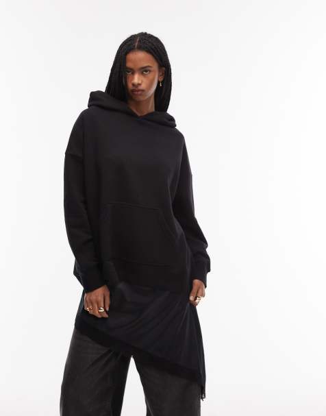 Allsaints Craneo etienne hoodie in black - view 1