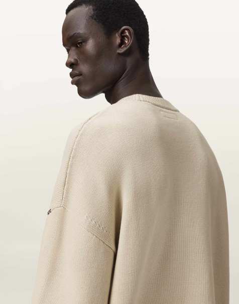AllSaints - Crossed - T-shirt met ronde hals in ecru wit - view 1