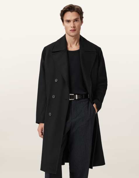 AllSaints – Curran – Mantel in Schwarz - view 1