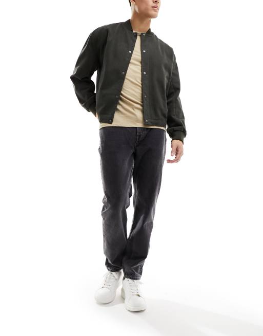 AllSaints Curtis straight leg jeans in black