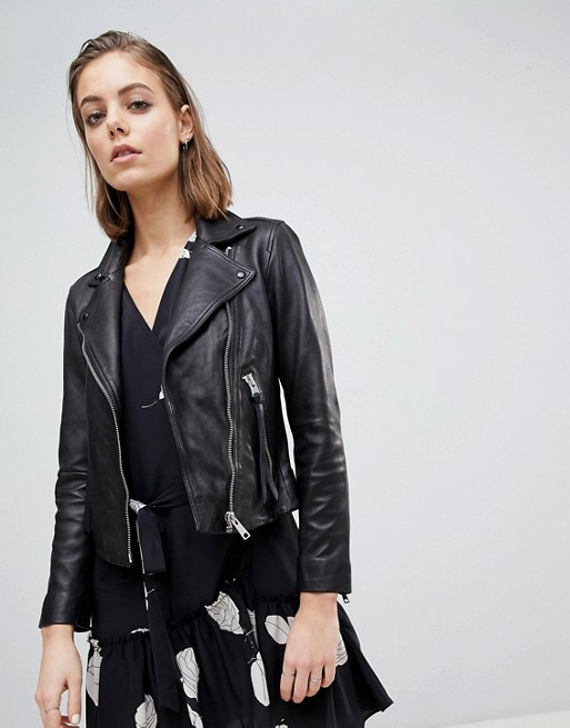 AllSaints | AllSaints Dalby Classic Leather Jacket