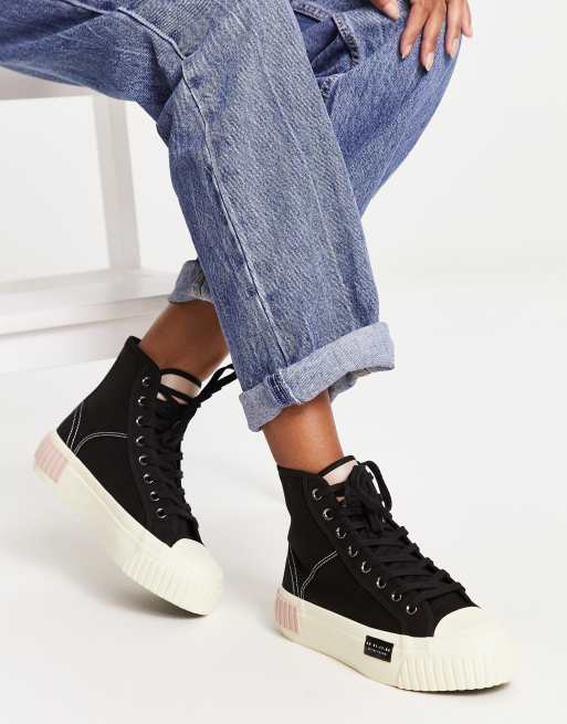 正規激安 ALLSAINTS 靴 DANA TRAINER24.5 HIGH FLATFORM 靴 ...