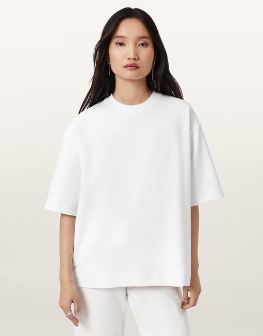 AllSaints – Dani – T-Shirt in optischem Weiß
