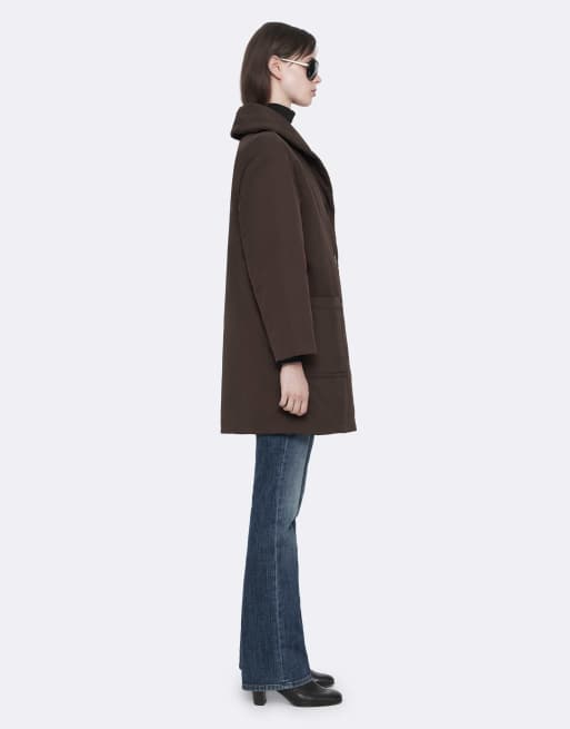 AllSaints Darcie puffer in espresso bruin, 3 van 6