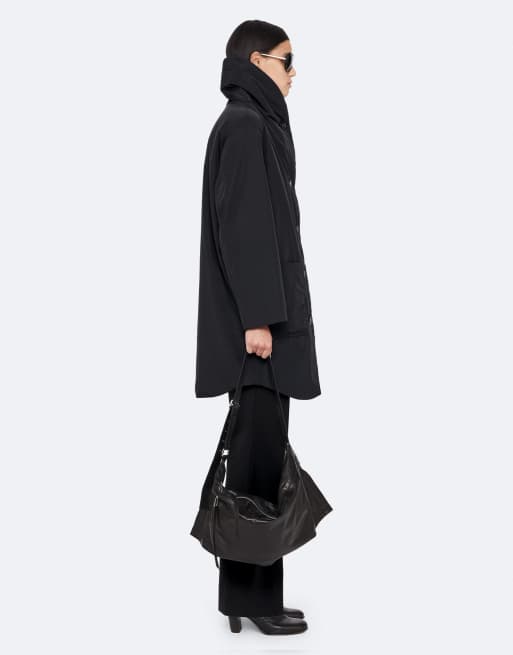 AllSaints Darcie Puffer in gewaschenem Schwarz, 6 von 6