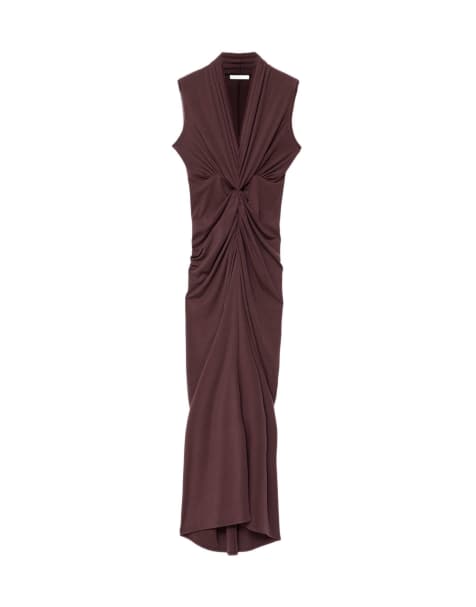 AllSaints Dariya Kleid in Oxblood-Rot - view 1