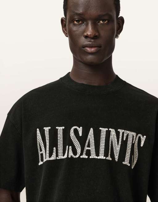 AllSaints - Dash - T-shirt ras de cou à manches courtes - Noir délavé, 3 de 7