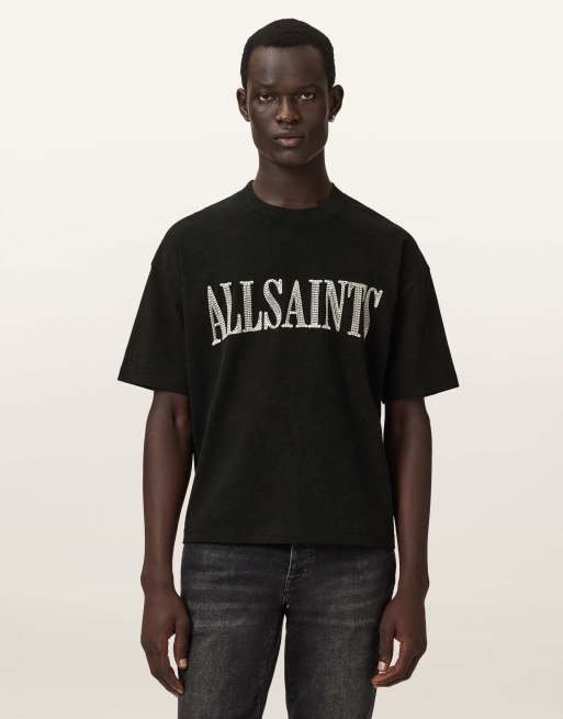 AllSaints - Dash - T-shirt ras de cou à manches courtes - Noir délavé, 5 de 7