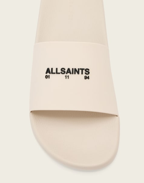 AllSaints - Date - Claquettes - Blanc craie - view 1