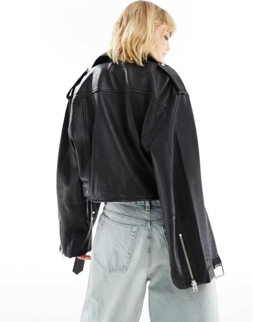 Asos all saints leather jacket best sale