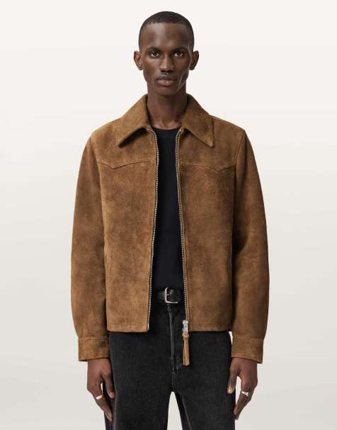 AllSaints – Dellcot – Jacke in Tabakbraun - view 1