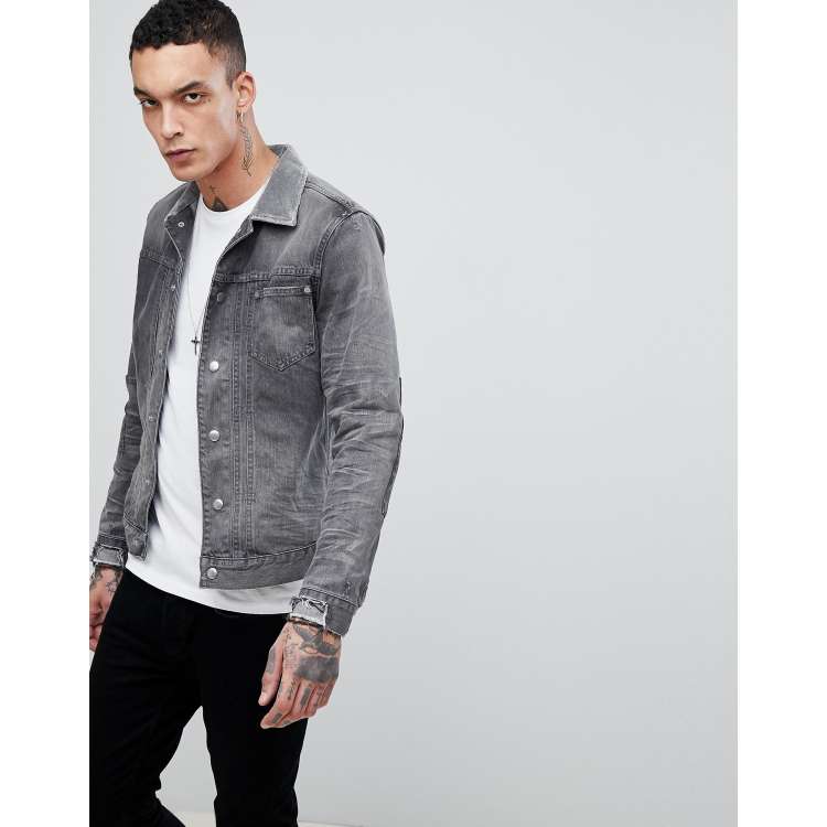 Grey on sale jacket jeans