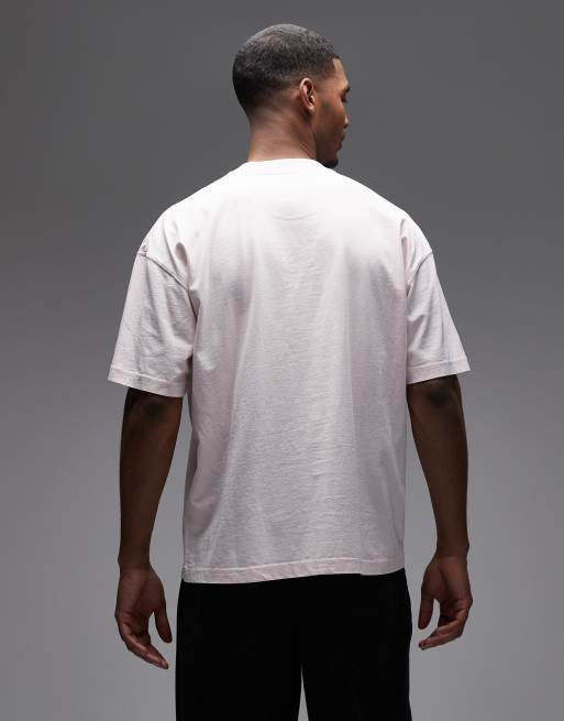 Allsaints deterent graphic T-shirt in light pink, 3 of 5