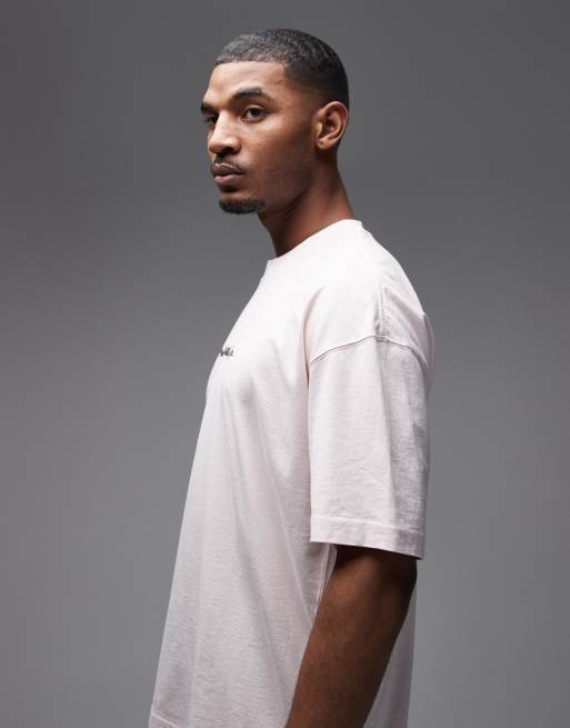 AllSaints - Deterent - Lyserød T-shirt med grafisk print, 4 af 5