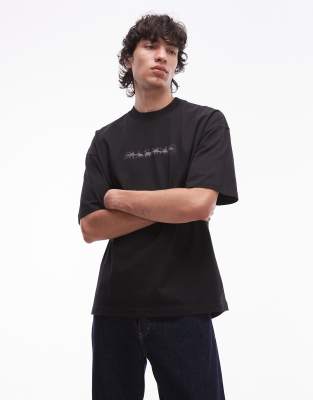 AllSaints - Deterent - T-shirt - Noir délavé