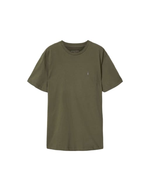 AllSaints – Dexter – Kurzärmliges T-Shirt in wildem Grün mit Rundhalsausschnitt, 2 von 6