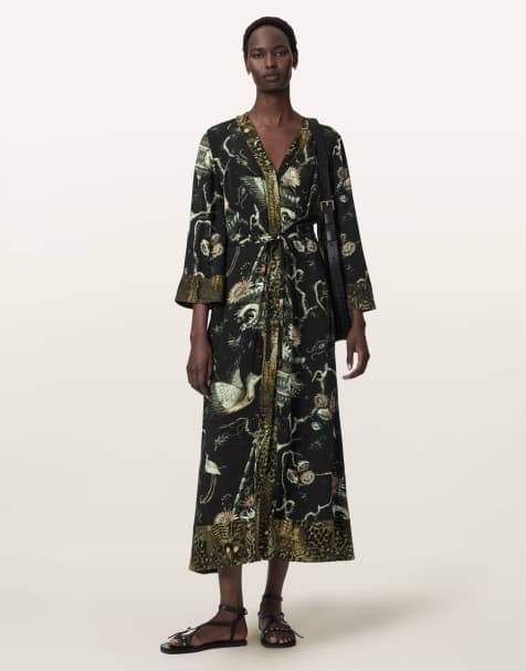 AllSaints – Diana – Kleid in zartem Taravao-Grün - view 1