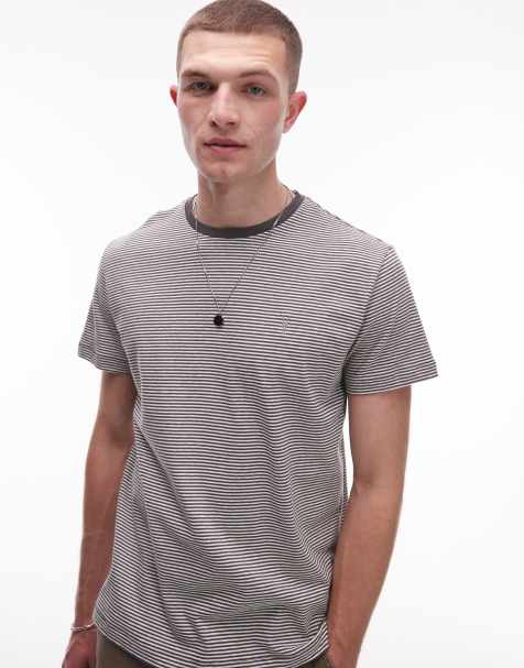 Allsaints dillon t-shirt in chalk white/grey - view 1