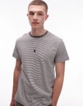[AllSaints] AllSaints Dillon t-shirt in chalk white / grey XL chalk white/grey