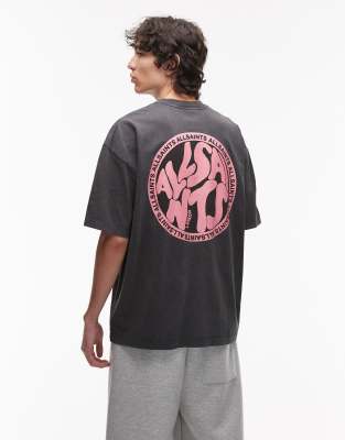 AllSaints Allsaints Distortion t-shirt - BLACK