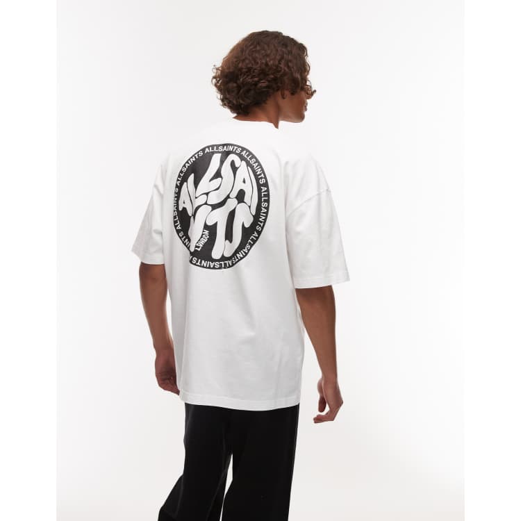 ★ALLSAINTS★ Distortion Crew T-Shirt Przeglądaj AllSaints Distortion Crew 100% Cotton T-Shirt z