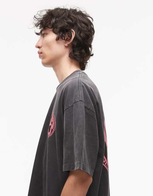 ★ALLSAINTS★ Distortion Crew T-Shirt M041PC162 Buy AllSaints Black Distortion Crew 100% Cotton T-Shirt from