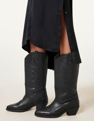 AllSaints - Dolly - Stiefel in Schwarz