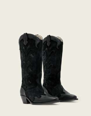 AllSaints - Dolly - Stiefel in Schwarz