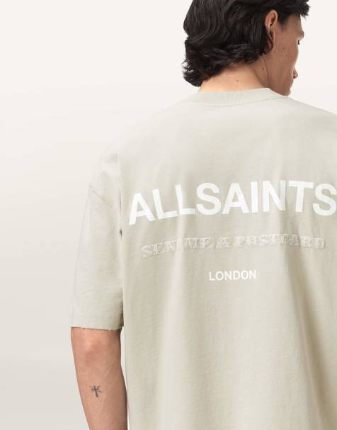 AllSaints - Dreamer - T-shirt met korte mouwen en ronde hals in poedergroen - view 1