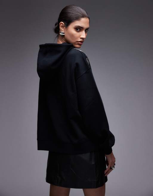 AllSaints Felpa 'STATIC ETIE' In Nero | ABOUT YOU - Foto 5