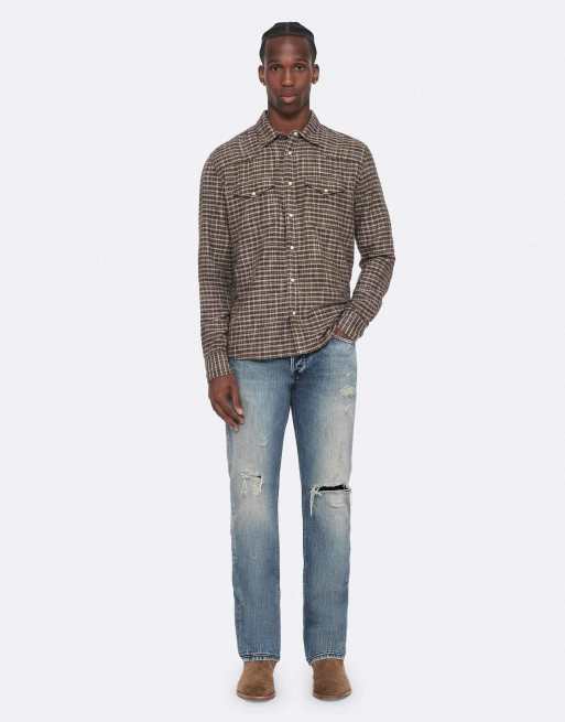 AllSaints - droit coupe slim - Indigo délavé, 3 de 6