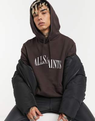 All saints oxblood online hoodie